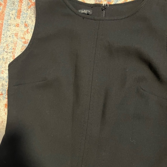 Talbots black sleeveless sheath dress wool blend - Picture 4 of 7
